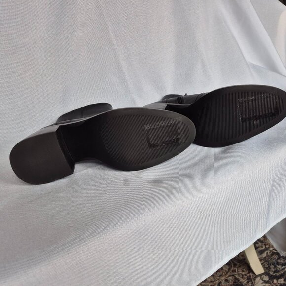 STEVE MADDEN Black LEATHER BOOTS - Picture 4 of 4